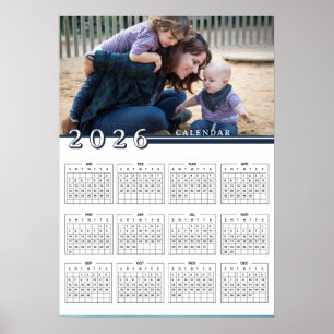 Affiche Ajouter une photo Calendrier 2026 