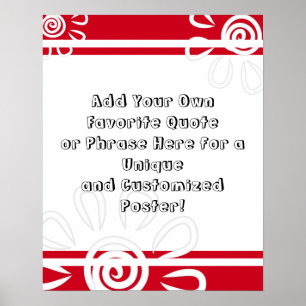 Affiche Ajouter Vos Bandes De Devis Personnalisées Fleurs