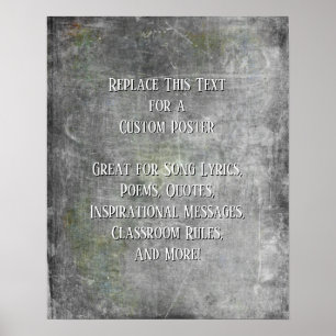 Affiche Ajouter Votre Devis Texte Grunge Gris Texté do-it-