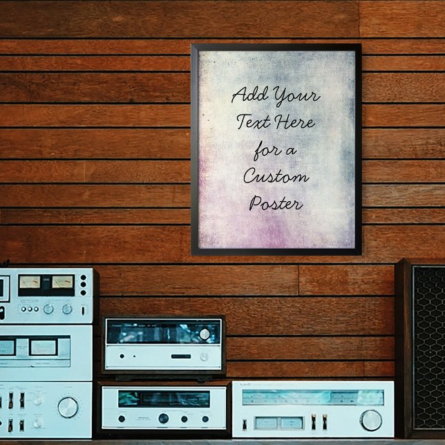 Affiche Ajouter Votre Grunge Colorée De Texte Personnalisé (Créateur téléchargé)