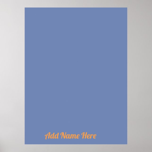 Affiche Ajouter votre photo et modifier du texte (Devant)