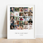 Affiche Ajouter votre propre famille personnalisée 25 phot<br><div class="desc">Ce design imprimé Ajouter votre propre famille personnalisée 25 Photo Collage Poster qui peut être customisé avec votre texte. Cliquez sur le bouton "Customiser" et utilisez notre outil de conception pour modifier ce modèle. Découvrez le magasin Graphic Art Design pour d'autres produits qui correspondent à ce design !</div>