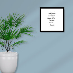 Affiche Ajouter votre texte personnalisé do-it-yourself de