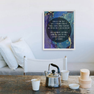 Affiche Ajouter Votre Texte Personnalisé Encre D'Alcool Ab