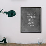 Affiche Ajouter Votre Texte Personnalisé Gris Gris Gris Gr<br><div class="desc">Sur un gris intense, un champ modèle a été ajouté pour votre texte. Utilisez cet espace pour ajouter votre citation préférée ou votre sentiment. Peut-être que c'est drôle. Peut-être avez-vous besoin d'une affiche qui vous motive. Quelle que soit votre raison, faites de ce design votre propre. La police peut être...</div>