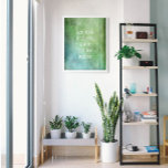 Affiche Ajouter votre texte personnalisé Grunge Turquoise<br><div class="desc">L'arrière - plan est recouvert d'un grunge vintage rayé, en détresse, à contraste élevé avec dans les nuances de vert profond et turquoise. Un champ modèle a été ajouté pour votre texte. Utilisez cet espace pour ajouter votre citation préférée ou votre sentiment. Peut-être que c'est drôle. Peut-être avez-vous besoin d'une...</div>