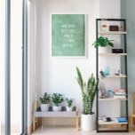 Affiche Ajouter Votre Texte Personnalisé Subtil Turquoise<br><div class="desc">Sur un arrière - plan de grunge subtil, un champ de modèle a été ajouté pour votre texte. Utilisez cet espace pour ajouter votre citation préférée ou votre sentiment. Peut-être que c'est drôle. Peut-être avez-vous besoin d'une affiche qui vous motive. Quelle que soit votre raison, faites de ce design votre...</div>