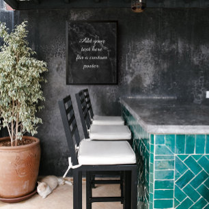 Affiche Ajouter Votre Texte Personnalisé Sur Le Marbre Noi