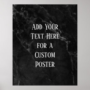 Affiche Ajouter Votre Texte Personnalisé Sur Le Marbre Noi