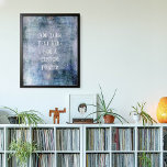 Affiche Ajouter Votre Texte Personnalisé Vintage Joyau Ton<br><div class="desc">L'arrière - plan est recouvert d'un graphisme vintage à texture intense et à contraste élevé dans les tons bleu, vert et violet. Un champ modèle a été ajouté pour votre texte. Utilisez cet espace pour ajouter votre citation préférée ou votre sentiment. Peut-être que c'est drôle. Peut-être, au lieu de cela,...</div>