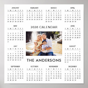 Affiche Ajoutez votre propre calendrier photo de famille 2