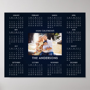 Affiche Ajoutez votre propre calendrier photo de famille 2