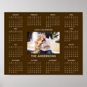 Affiche Ajoutez votre propre calendrier photo de famille 2