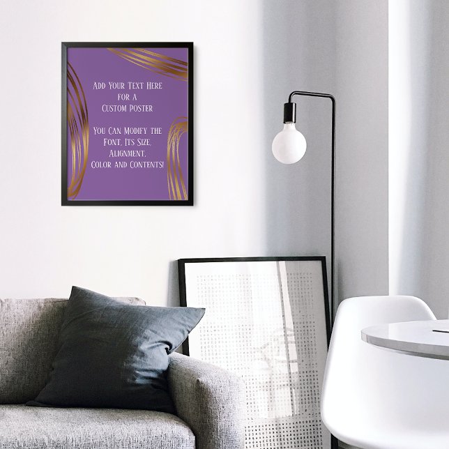 Affiche Ajoutez Votre Texte Personnalisé Orfèvres D'Or Bli (Créateur téléchargé)