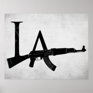 Affiche AK47 de Los Angeles