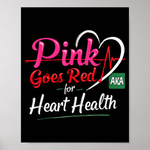 Affiche Aka Pink se déguise en rouge pour la sensibilisati