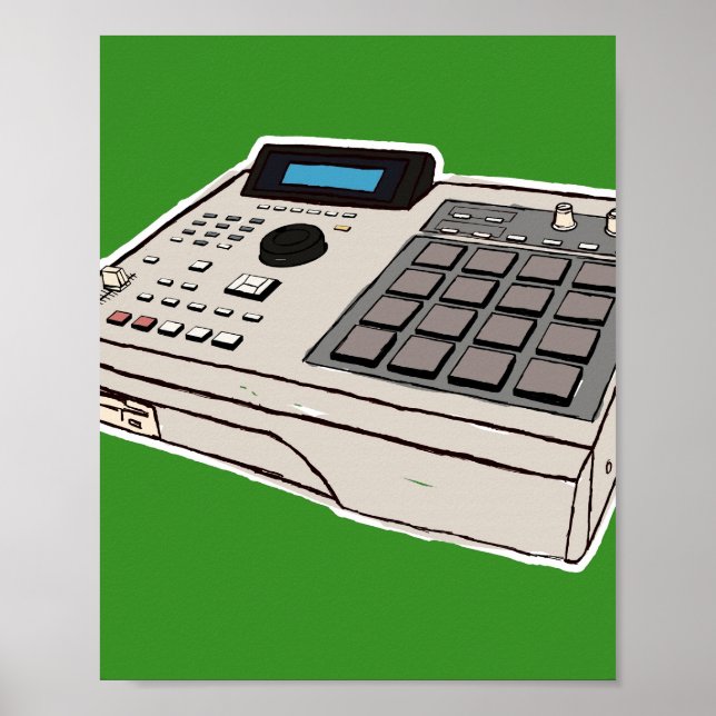AFFICHE AKAI MPC 2000 (Devant)