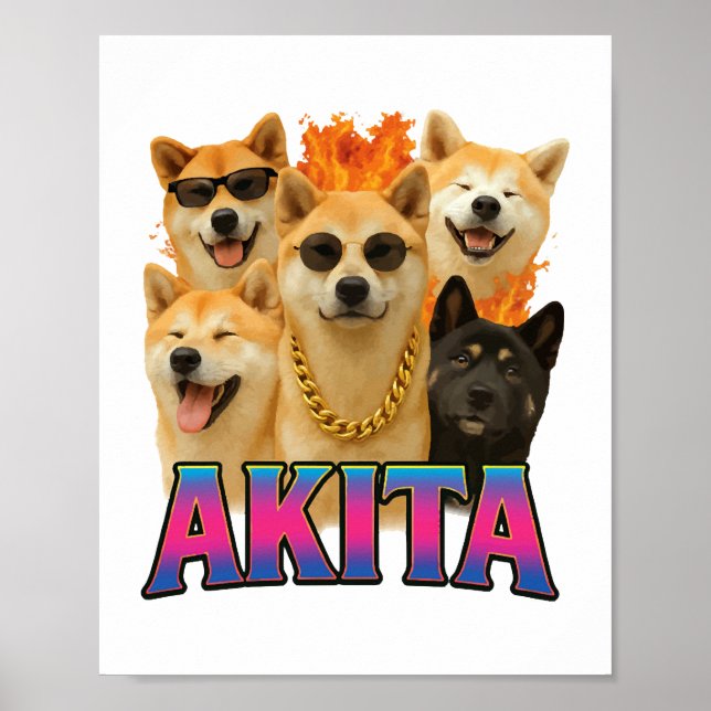 Affiche Akita  (Devant)