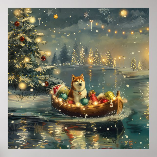 Affiche Akita Christmas Festive Voyage (Devant)