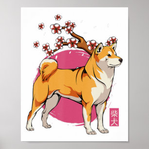Affiche akita shiba inu