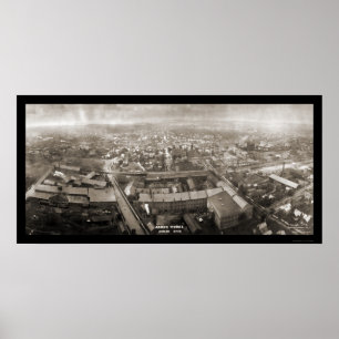 Affiche Akron Works Ohio Photo 1907