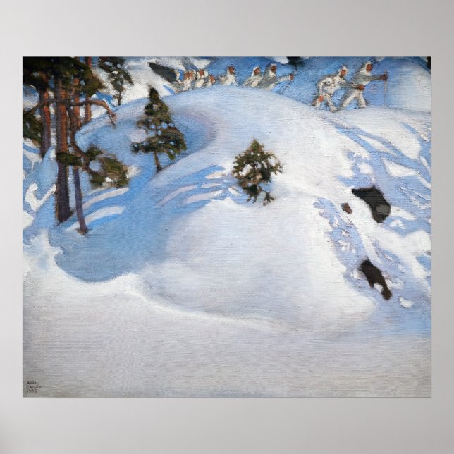 Affiche Akseli Gallen-Kallela - Février Vision (Devant)