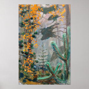 Affiche Akseli Gallen-Kallela - Forêt d'automne