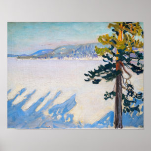 Affiche Akseli Gallen-Kallela - Le lac Ruovesi en hiver