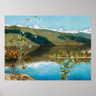 Affiche Akseli Gallen-Kallela - Nuages orageux à l'horizon