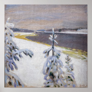 Affiche Akseli Gallen-Kallela - Paysage d'hiver #2