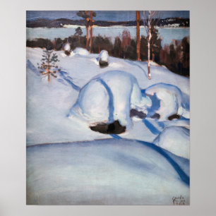 Affiche Akseli Gallen-Kallela - Paysage hivernal #1
