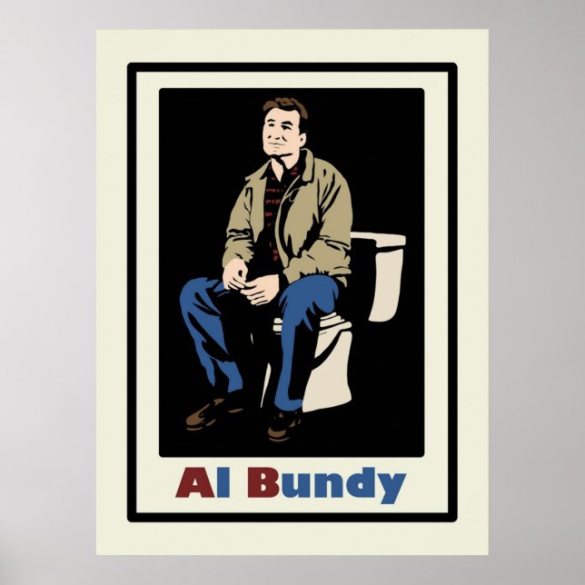 Affiche Al Bundy aux toilettes Marié avec des enfants (Devant)