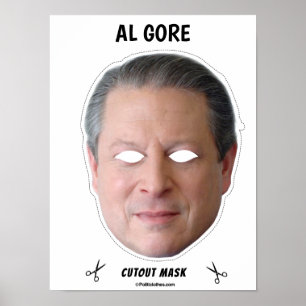 Affiche AL GORE Masque Halloween