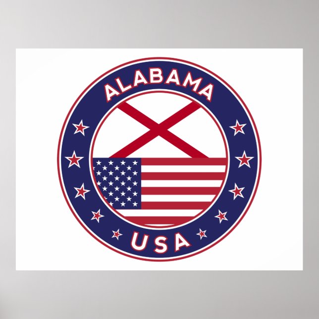 Affiche Alabama, États-Unis, Alabama (Devant)