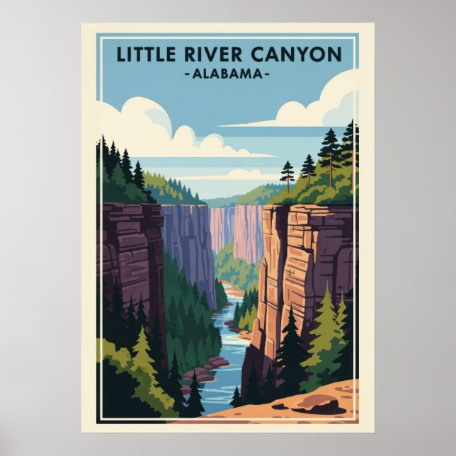 Affiche Alabama Little River Canyon V01 (Devant)