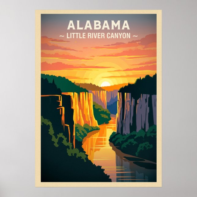 Affiche Alabama Little River Canyon V02 (Devant)