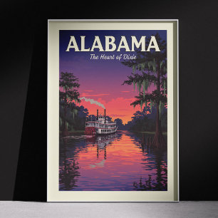 Affiche Alabama vintage