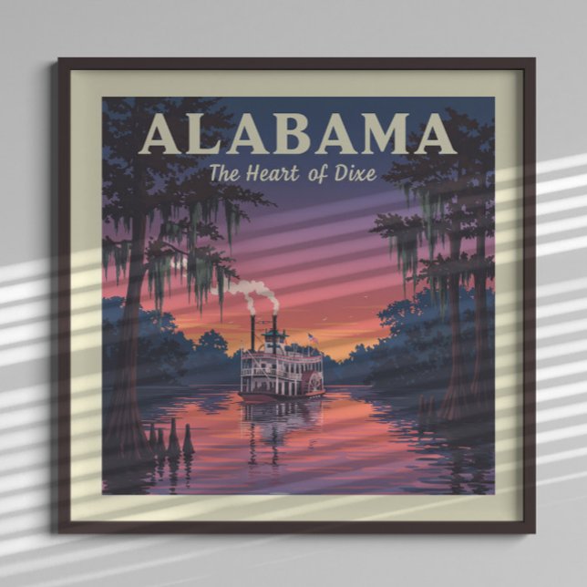 Affiche Alabama vintage (Créateur téléchargé)