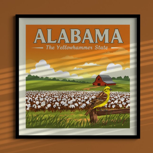 Affiche Alabama vintage (Créateur téléchargé)