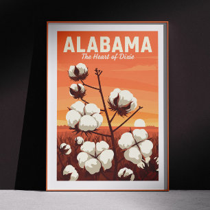 Affiche Alabama vintage