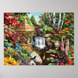 Affiche Alan Giana "Jardin secret"