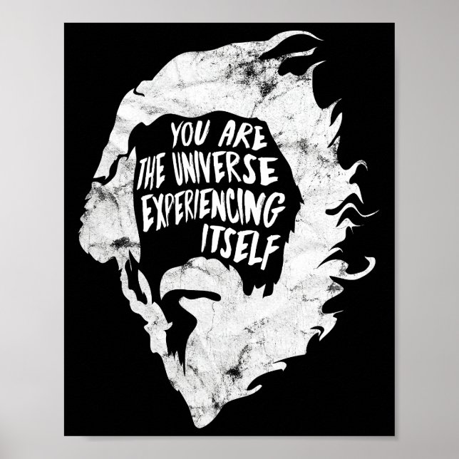Affiche Alan Watts Vous êtes l'univers qui s'expérimente (Devant)