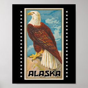 Affiche Alaska - Aigle Vintage