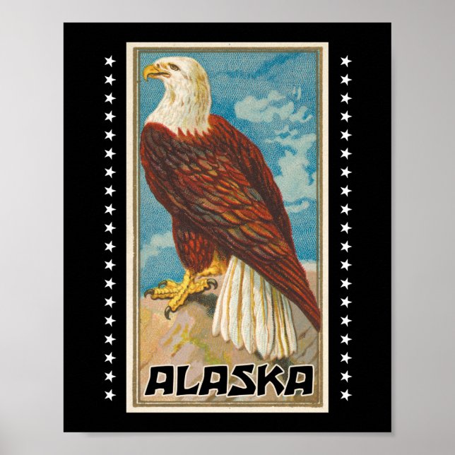 Affiche Alaska - Aigle Vintage (Devant)