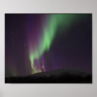 Affiche Alaska Aurores Boréales Ciel Nuit Beau