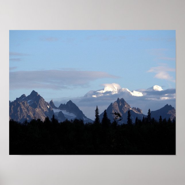 Affiche Alaska Mountain Range Denali Photo (Devant)