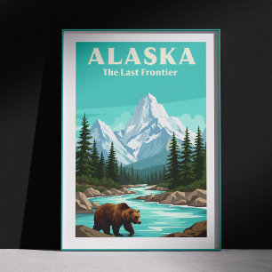 Affiche Alaska vintage