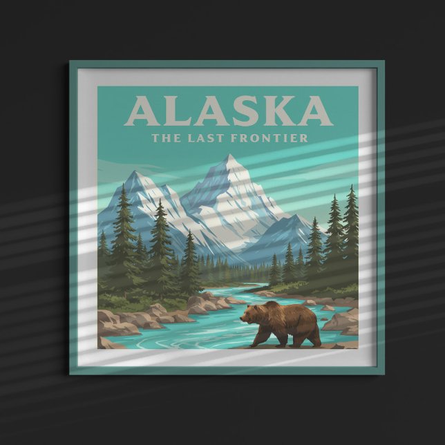 Affiche Alaska vintage (Créateur téléchargé)