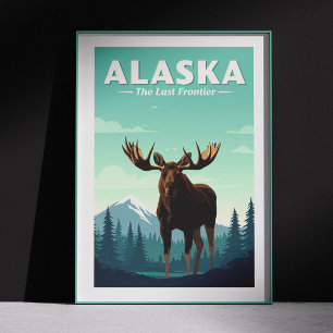 Affiche Alaska vintage