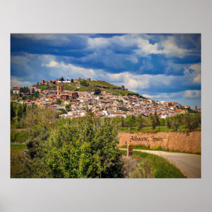 Affiche Albacete, Espagne, photo du paysage urbain,